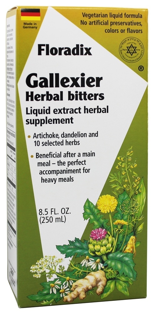 Floradix Gallexier Extrato de Ervas Amargas - 8.5 oz. Flora