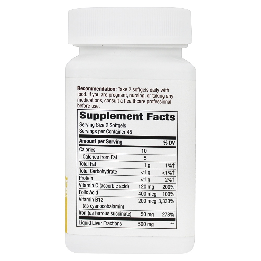 Ultimate Iron - 90 Softgels Nature's Way - Imagem 2