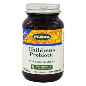 Probiótico para crianças escolhidas por Udo 5 Bilhões de UFC - Cápsulas vegetarianas 60 Flora