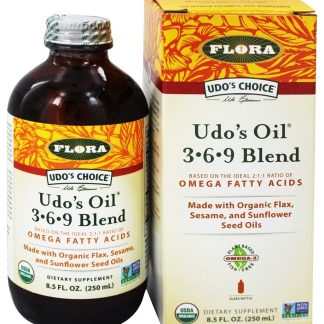 Udo's Oil Mistura 3-6-9 - 8.5 fl. oz. (Anteriormente, a mistura de Flora Udo) Flora