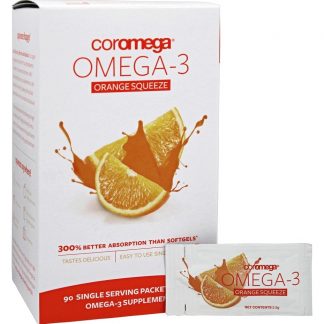 Omega - 3 Orange Squeeze - 90 Pacotes (s) Coromega