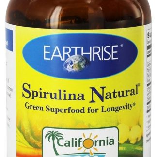 Spirulina Natural Superalimento Verde Para Longevidade 600 mg. - Cápsulas 300 Earthrise