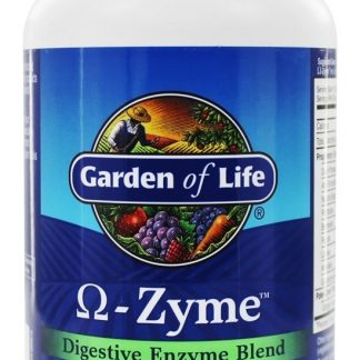 Omega Mistura de enzimas digestivas Zyme - 180 Cápsulas vegetarianas Garden of Life