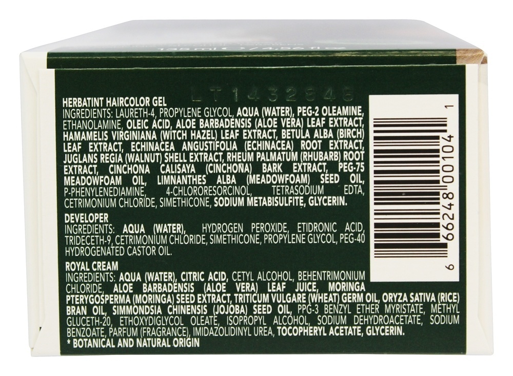 Castanha de Gel Permanente Hermética Haircolor 5N - 4.5 fl. oz. Herbatint - Imagem 3