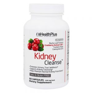 Kidney Cleanse Para o Trato Urinário - Cápsulas 90 Health Plus