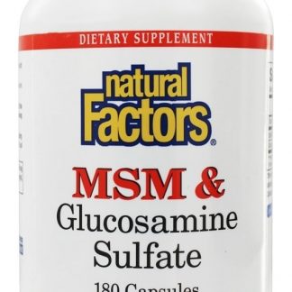 MSM e Sulfato de Glucosamina - Cápsulas 180 Natural Factors