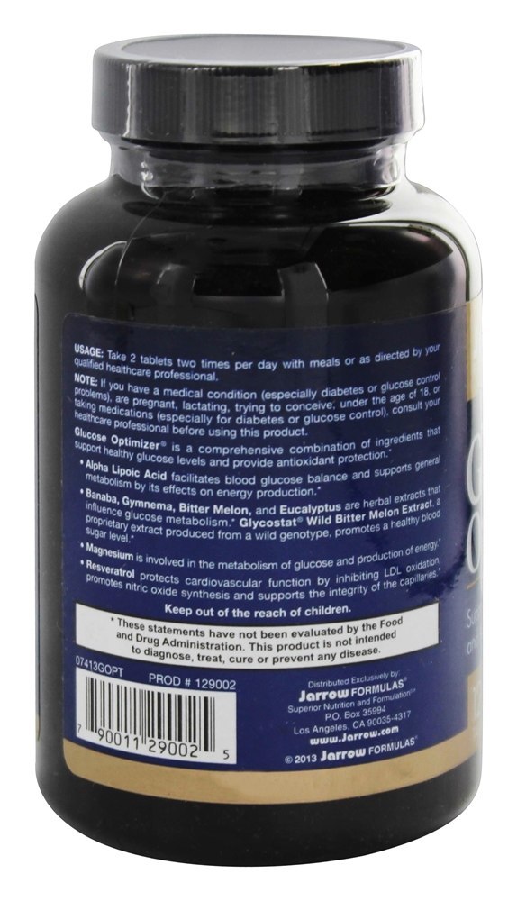 Otimizador de Glicose - 120 comprimidos 120 contêm folha de banaba Jarrow Formulas - Imagem 2