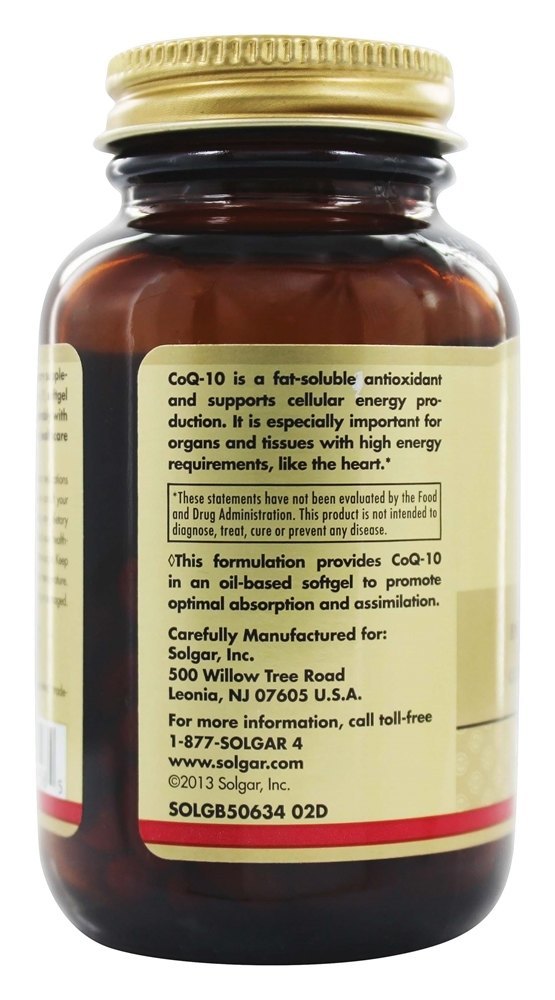 MegaSorb CoQ-10 60 mg. - 120 Softgels Solgar - Imagem 4