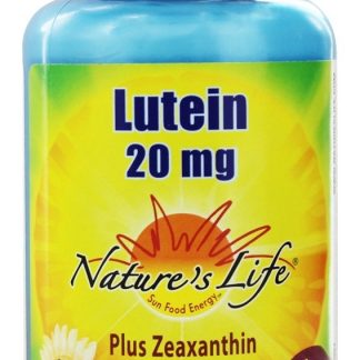 Luteína e saúde ocular da zeaxantina 20 mg. - 100 Softgels Nature's Life