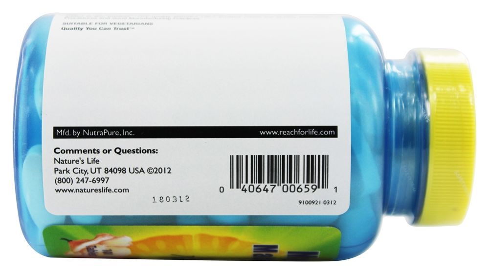 Magnésio Dimalato 1300 mg. - 100 Tablets Nature's Life - Imagem 4