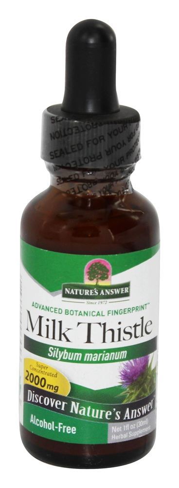 Cardo de leite sem álcool - 1 fl. oz. Nature's Answer