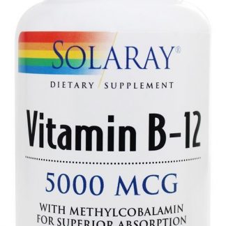 Vitamina B12 5000 mcg. - 30 Pastilhas Solaray