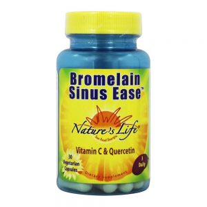 Bromelaína Para Alívio Nasal - Cápsulas vegetarianas 30 Nature's Life