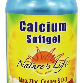Complexo de Cápsula gelatinosa Cálcio - 180 Softgels Nature's Life