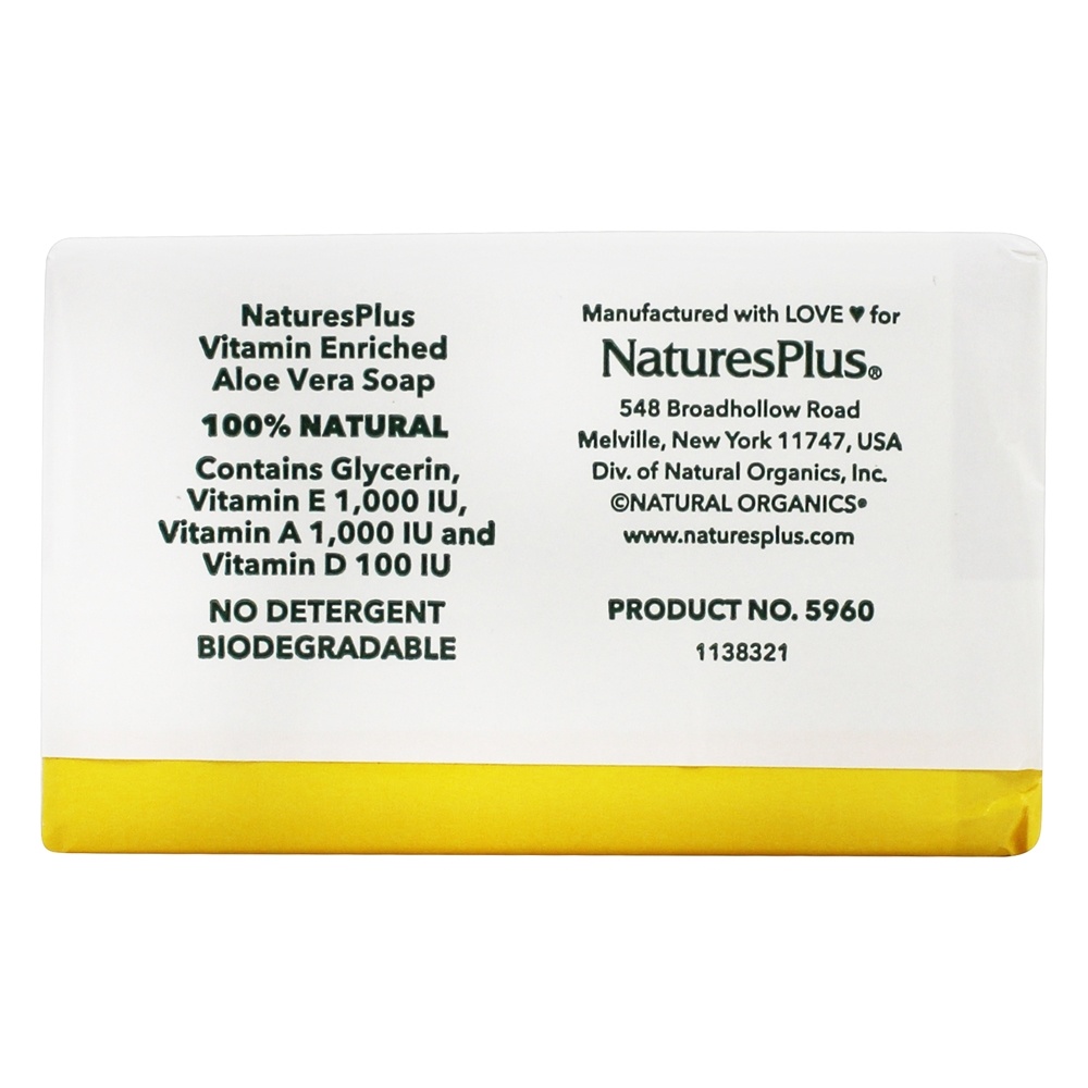 Sabonete de Aloe Vera - 3 oz. Natures Plus - Imagem 2