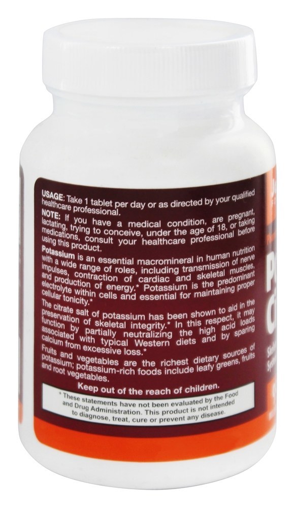 Citrato de potássio - 120 Tablets Jarrow Formulas - Imagem 3