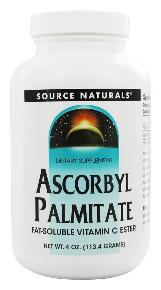 Ésteres de vitamina C solúvel em gordura de palmitato de ascorbila - 4 oz. Source Naturals