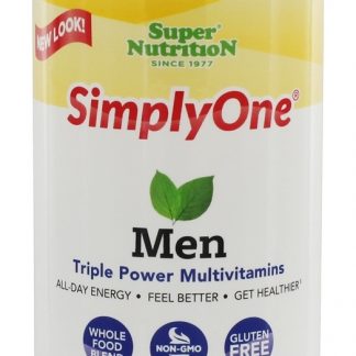 Simplesmente um multivitaminas do poder triplicar-se dos homens ferro livre - 90 Tablet (s) Super Nutrition