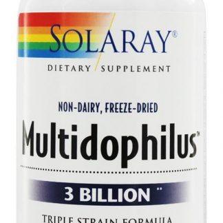 Fórmula de Esforço Triplo Multidófilo 3 Bilhões de UFC - Cápsulas 100 Solaray