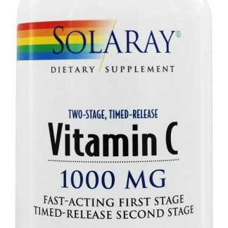 Liberação programada de dois estágios de vitamina C 1000 mg. - Cápsulas vegetarianas 250 Solaray