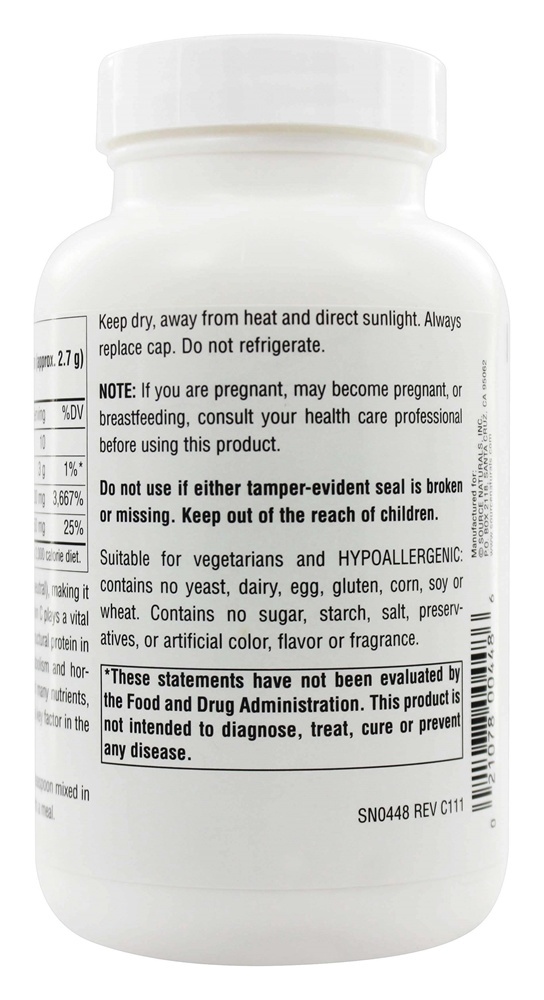Cálcio Ascorbato Vitamina C Cristais - 8 oz. Source Naturals - Imagem 3