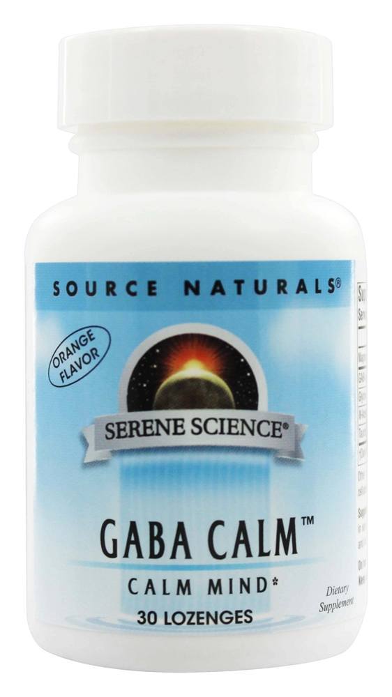 GABA Calma Sublingual Laranja Aromatizado - 30 Tablets Source Naturals