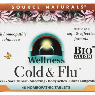 Bem-estar frio e gripe com Echinacea homeopático - 48 Tablets Source Naturals