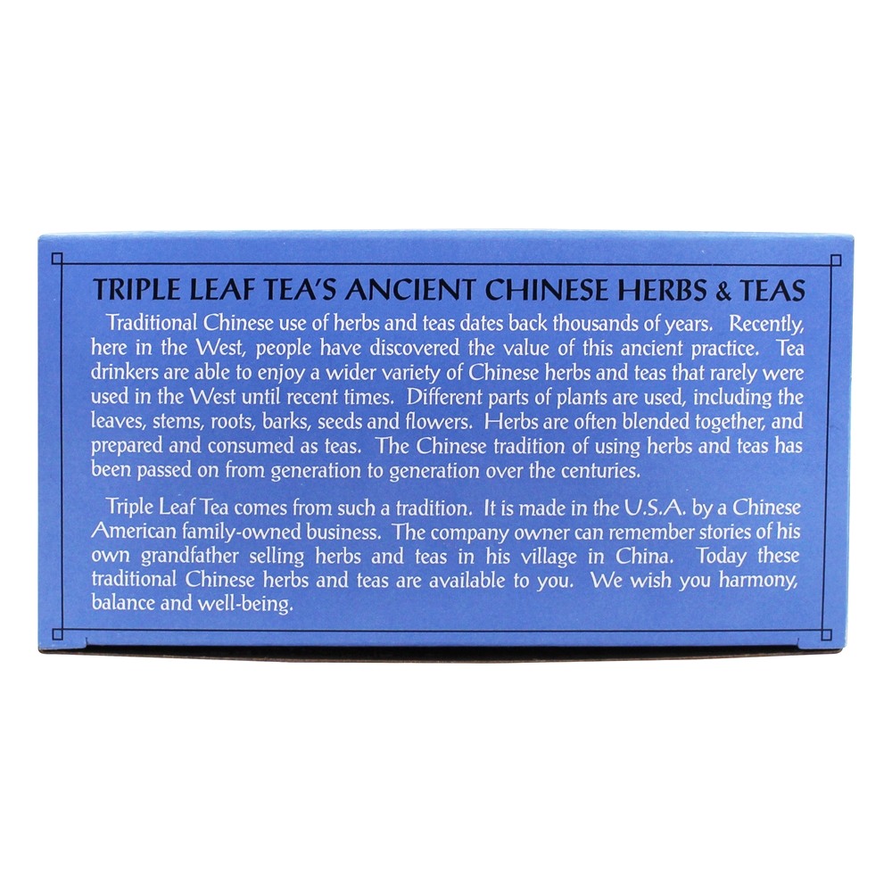 Chá frio e gripe - 20 Saquinhos de Chá Triple Leaf Tea - Imagem 4