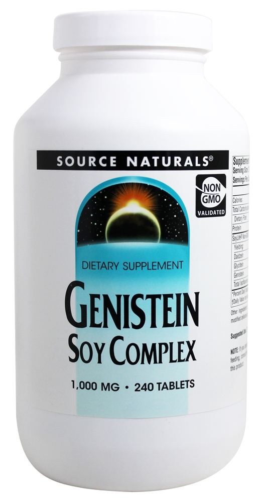 Complexo de Soja Genisteína 1000 mg. - 240 Tablets Source Naturals