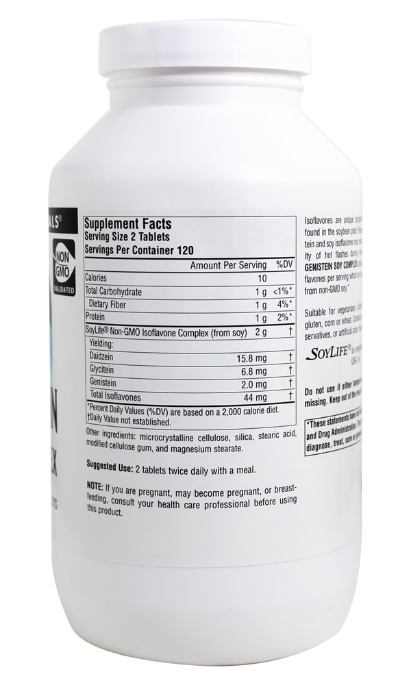 Complexo de Soja Genisteína 1000 mg. - 240 Tablets Source Naturals - Imagem 2
