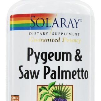 Potência Garantida Pygeum & Saw Palmetto - Cápsulas vegetarianas 120 Solaray