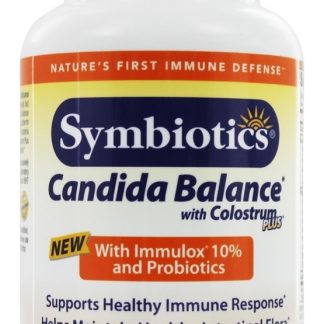 Candida Balance Desintoxicante de Trato GI com Colostro Plus e Probióticos - Cápsulas 120 Symbiotics