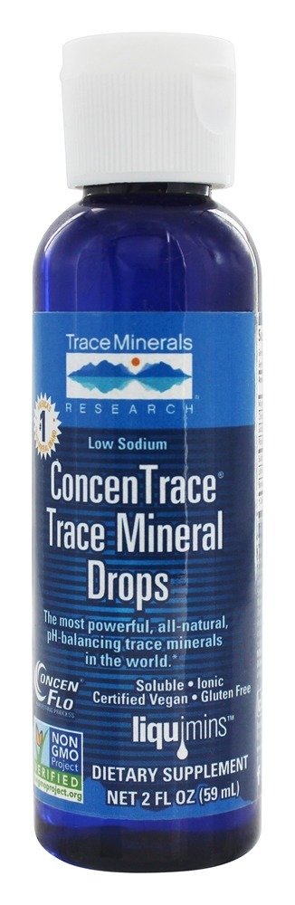 Concentrace Traçar Mineral Gotas - 2 fl. oz. Trace Minerals Research