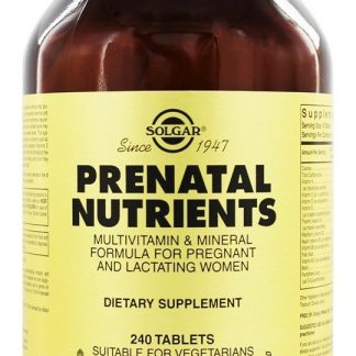 Nutrientes Pré-natais - 240 Tablets Solgar