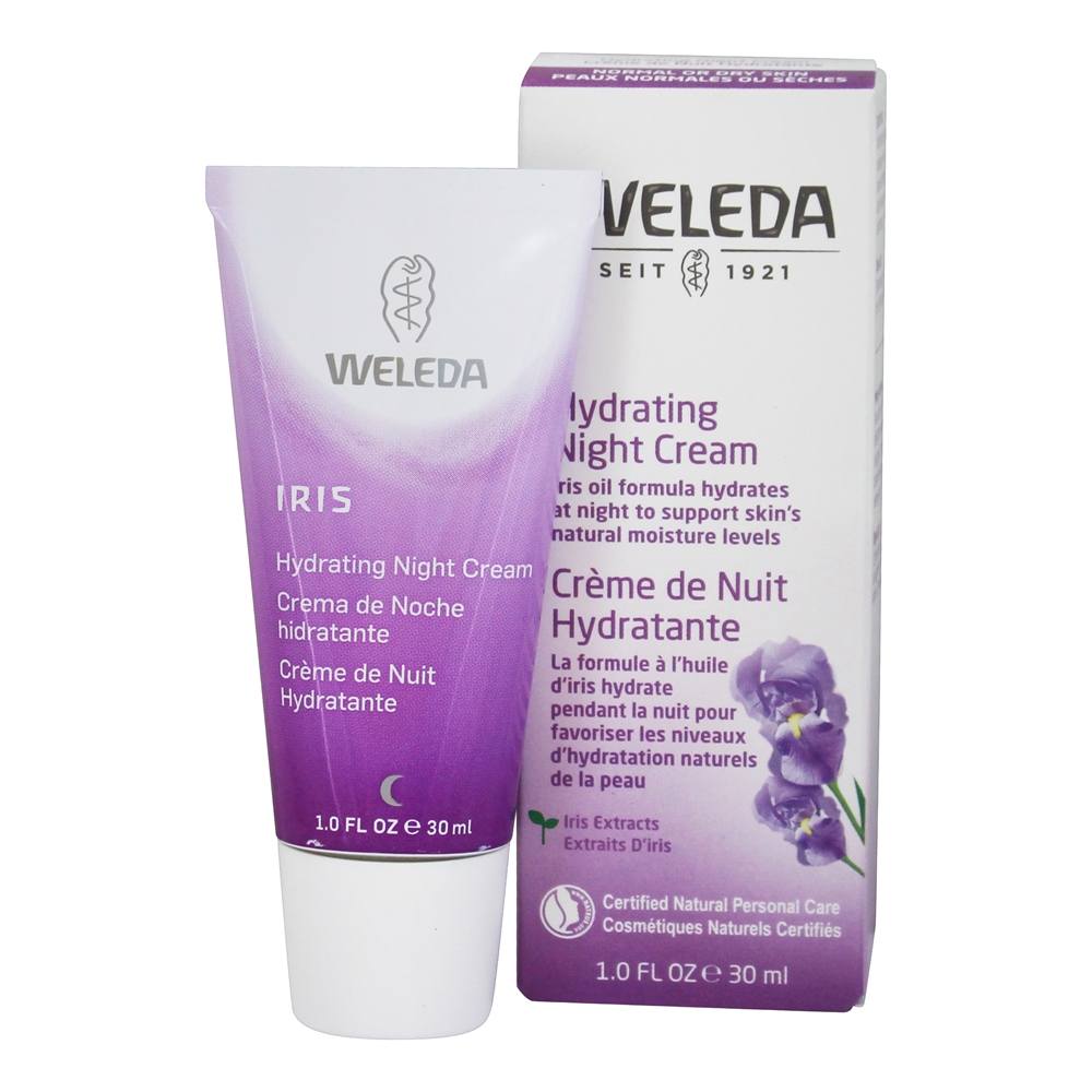 Extratos de Íris Creme Facial Hidratante para Noite - 1 fl. oz. Weleda