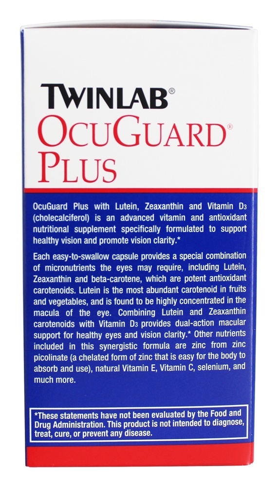 OcuGuard Plus com Lutemax 2020 - Cápsulas vegetarianas 60 Twinlab - Imagem 4