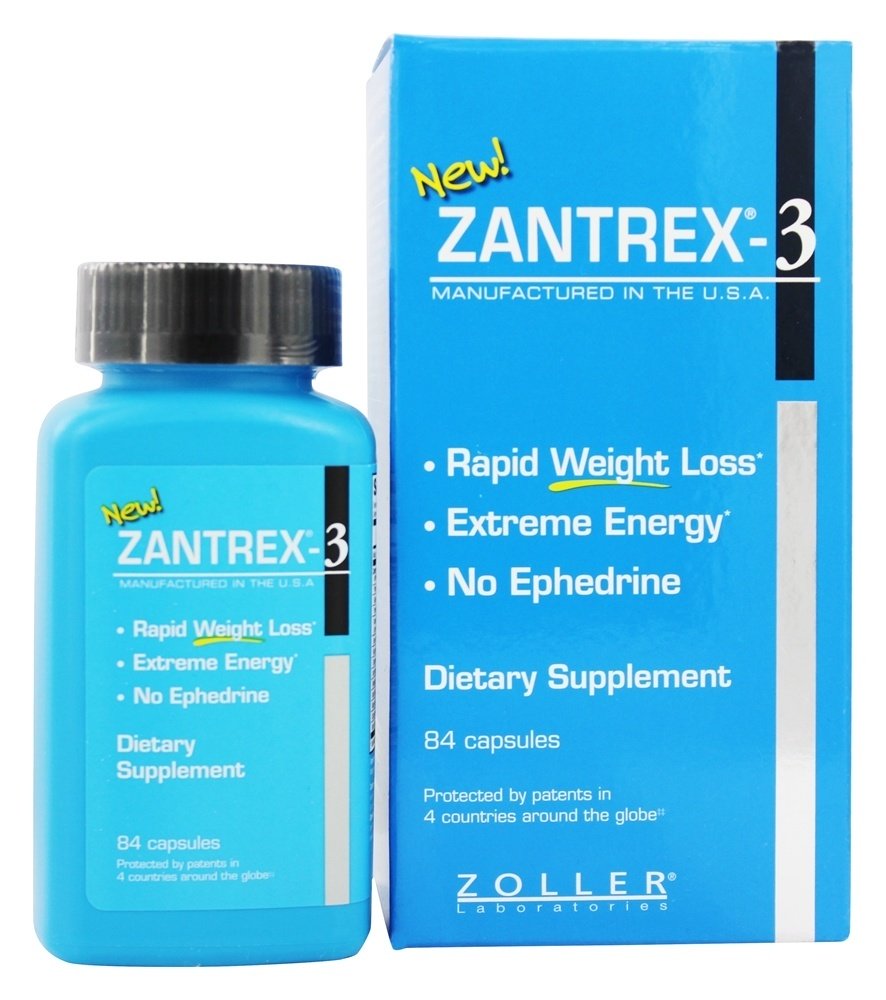 3 Efedrina Livre - Cápsulas 84 Zantrex