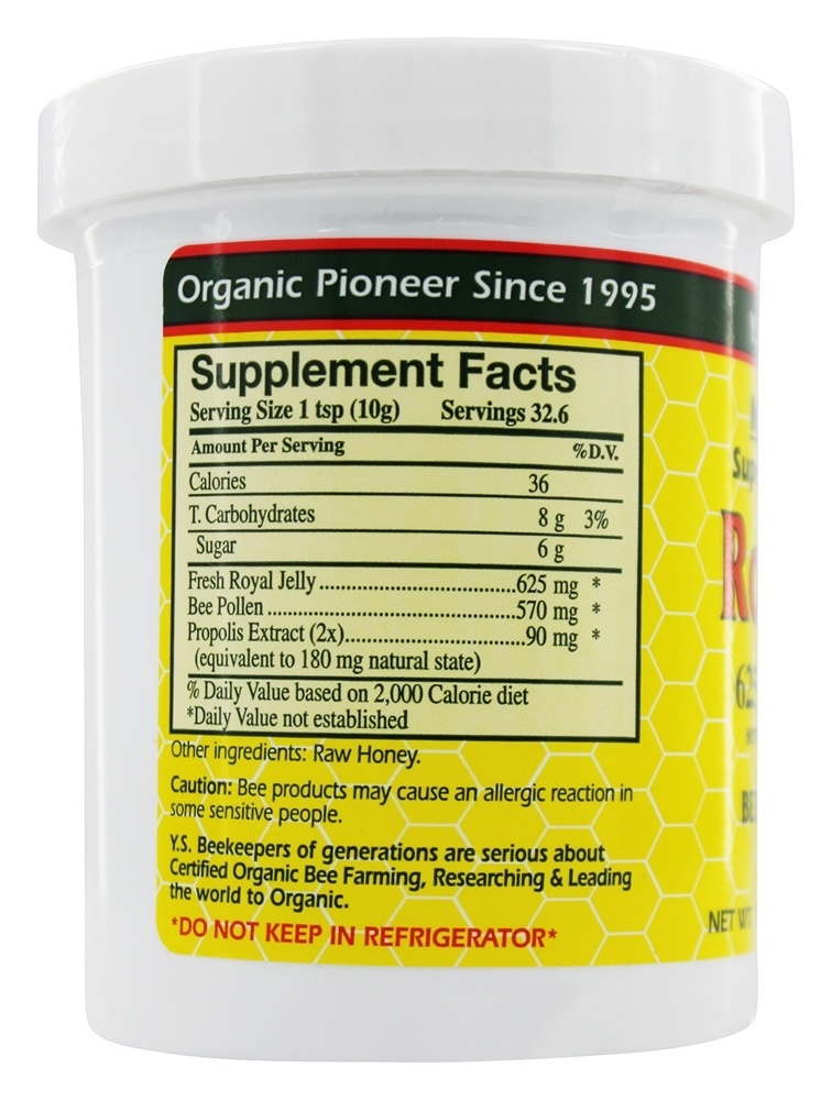 Geleia Real de Abelha Múltipla 625 mg. - 11.5 oz. YS Organic Bee Farms - Imagem 2
