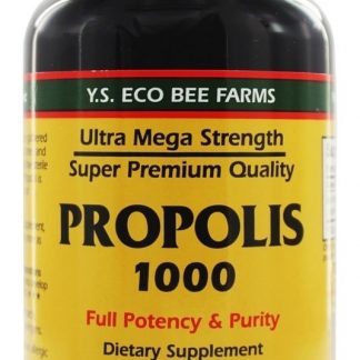 Tampas da Própolis 1000 mg. - Cápsulas 90 YS Organic Bee Farms