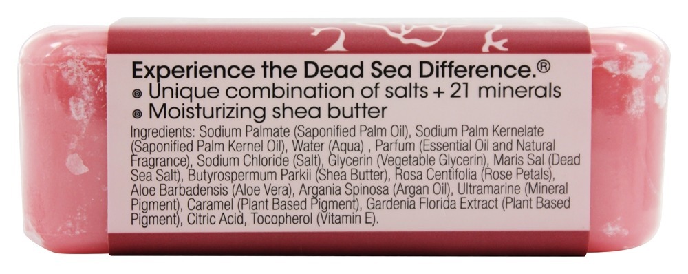 Morto Mar Mineral Bar Sabão Suave Esfoliantes Rosa Pétala - 7 oz. One With Nature - Imagem 2