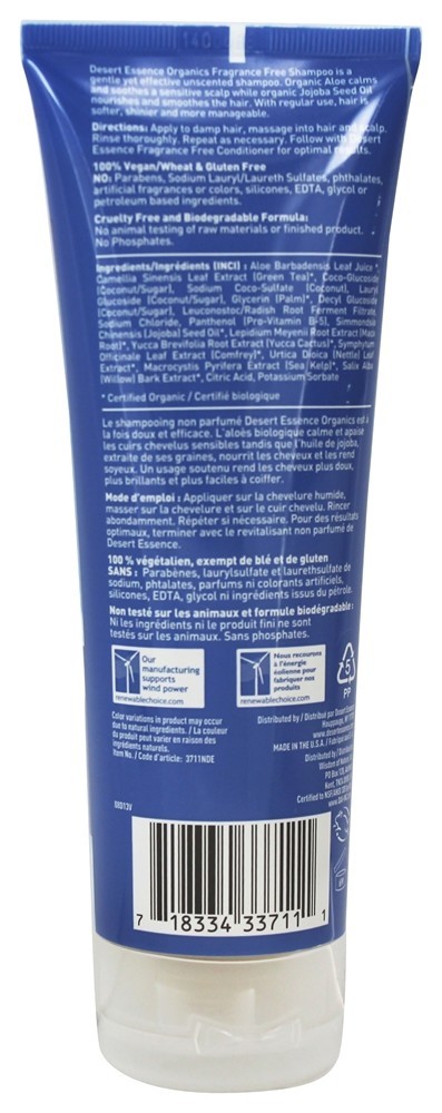 Shampoo Sem Fragrância - 8 fl. oz. Desert Essence - Imagem 2