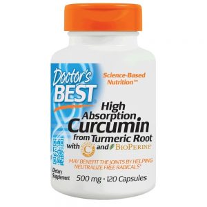 Curcumina de Alta Absorção da Raiz de Curcuma 500 mg. - Cápsulas 120 Doctor's Best