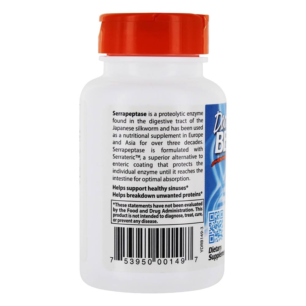 Serrapeptase 40,000 SPU - 90 Cápsula (s) vegetal (s) Doctor's Best - Imagem 3