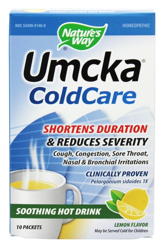 Umcka Frio Cuidar Calmante Quente Beber Limão - 10 Pacotes (s) Nature's Way