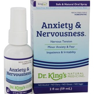 Ansiedade e Nervosismo da Medicina Natural Homeopática - 2 oz. King Bio