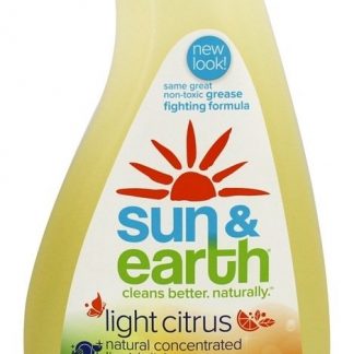 Natural Concentrado Líquido Prato Sabão Luz Cítrico - 22 fl. oz. Sun & Earth