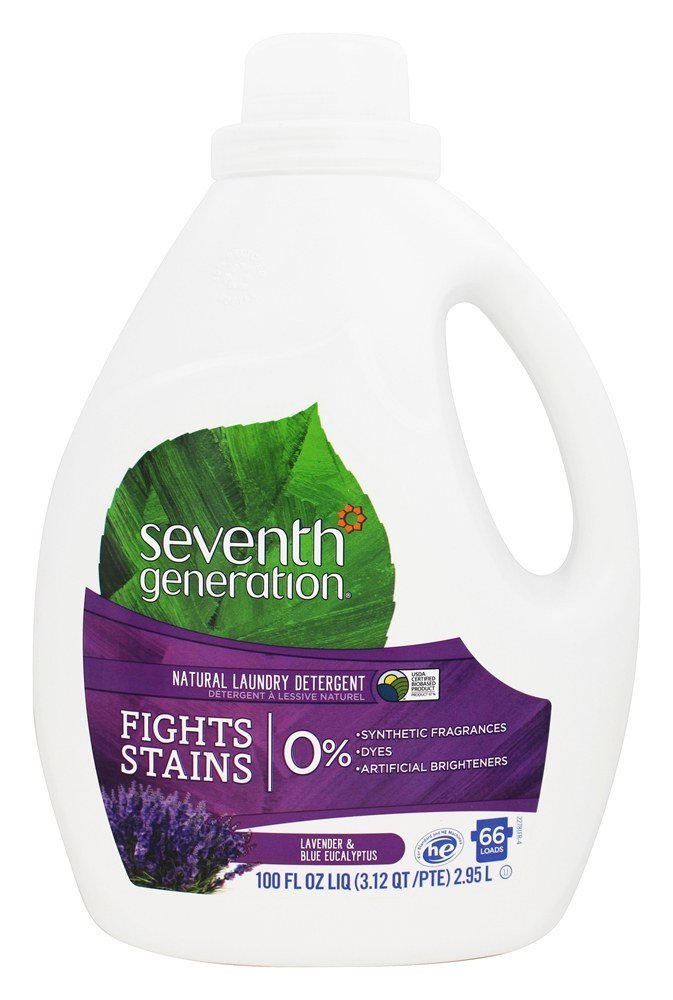 Detergente de lavanderia líquida natural 66 carrega lavanda e eucalipto azul - 100 fl. oz. Seventh Generation - Imagem 2