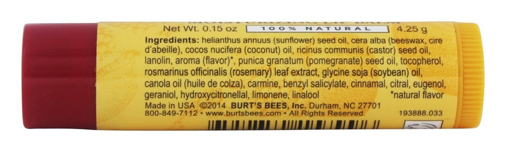 Lip Balm Reabastecimento De Romã - 0.15 oz. Burt's Bees - Imagem 2