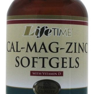 Zinco Magnésio Cálcio com Vitamina D - 90 Softgels LifeTime Vitamins