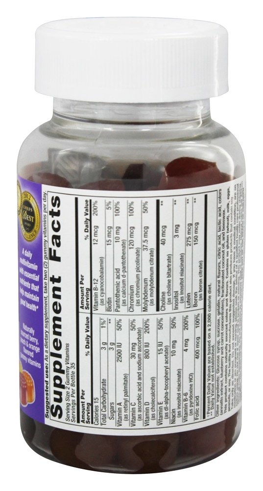 Múltiplas Vit Gomoso Vitaminas para Adultos - 70 Gummies Nutrition Now - Imagem 2
